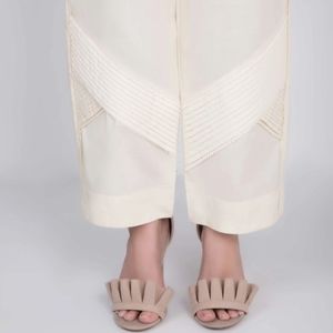 Cream cotton pants by Sapphire FINAL PRICE